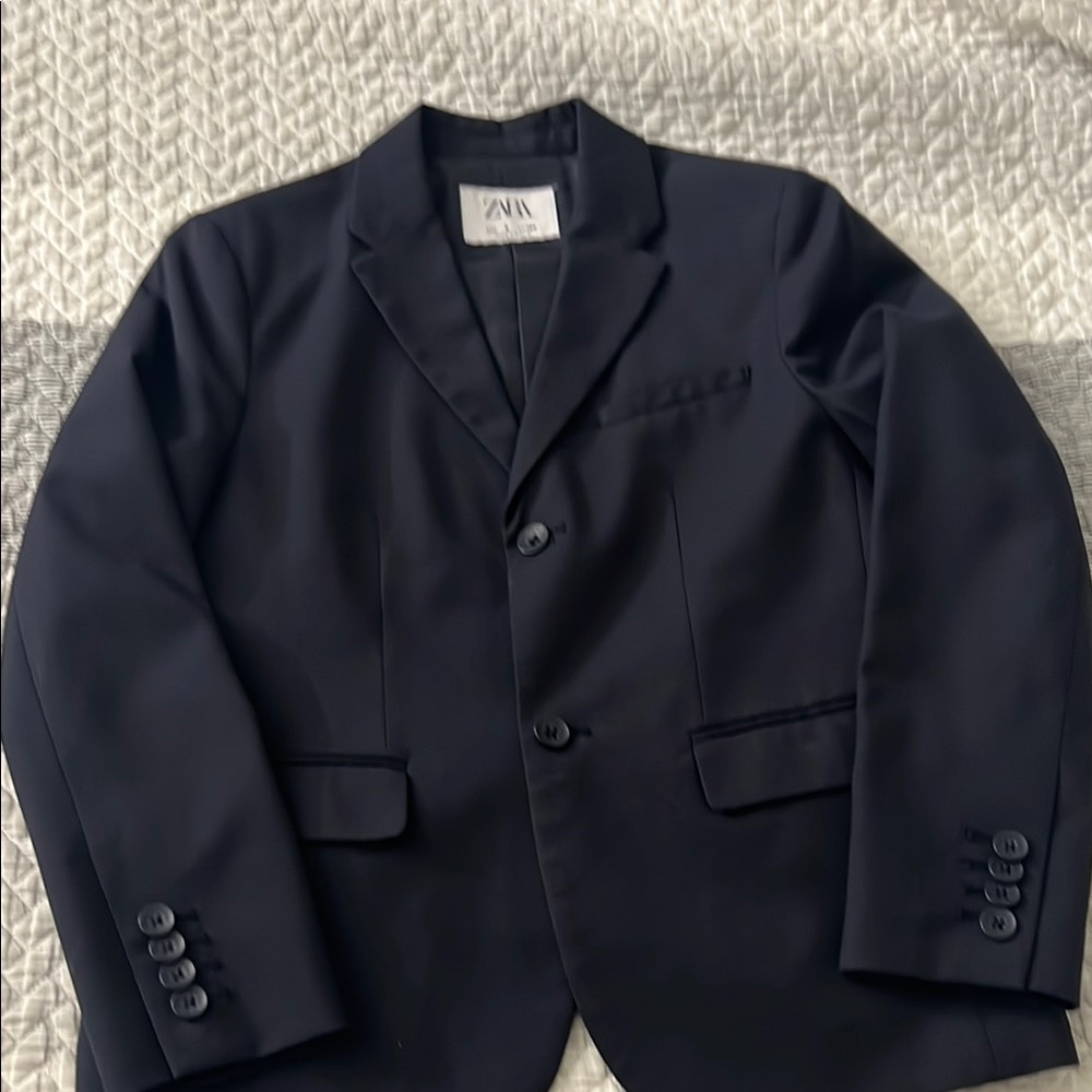 Zara Blue Matching Set Tailored Sophistication